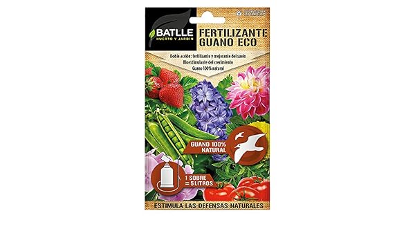 Abonos - Fertilizante Guano Sobre para 5L - Batlle: Amazon.es: Jardín