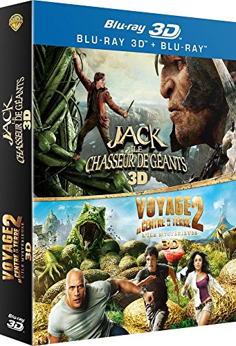 Jack Et Le Chasseur De Géants 3d + Voyage Au Centre De La Terre 2, L'île Mystérieuse 3d - Pack