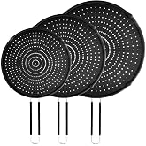 PLACHIDAY Splatter Screen for Frying Pan,Silicone Grease Splatter Guard, Heat-Resistant Splatter Guards for Cooking,Dishwasher Safe (9.8", 11.4", 13")