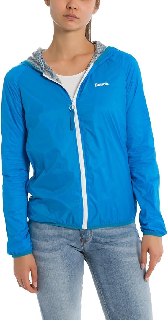 Bench Core Easy Windbreaker Veste Imperméable, Turquoise (Dark