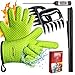 Lefu Mae BBQ Oven Gloves Heat Resistant, Meat Thermometer, Meat Shredder Claw and BBQ Grill Mat (4 in 1) BBQ Grilling Tool Accessory for Indoor Outdoor Cooking with Gift Box