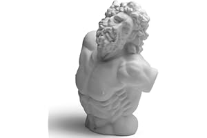 Garwor Laocoon Bust Greek and Roman Mythology 5.5" Resin Head Bust Sculpture Figurine Home Decor