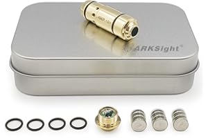 ARKSight 9mm/38ACP/40S&W/45ACP Dry Fire Training Cartridge Integrated Snap Cap for Dry Fire Trainer,Red Dot Beam Bullet with Double O-Ring