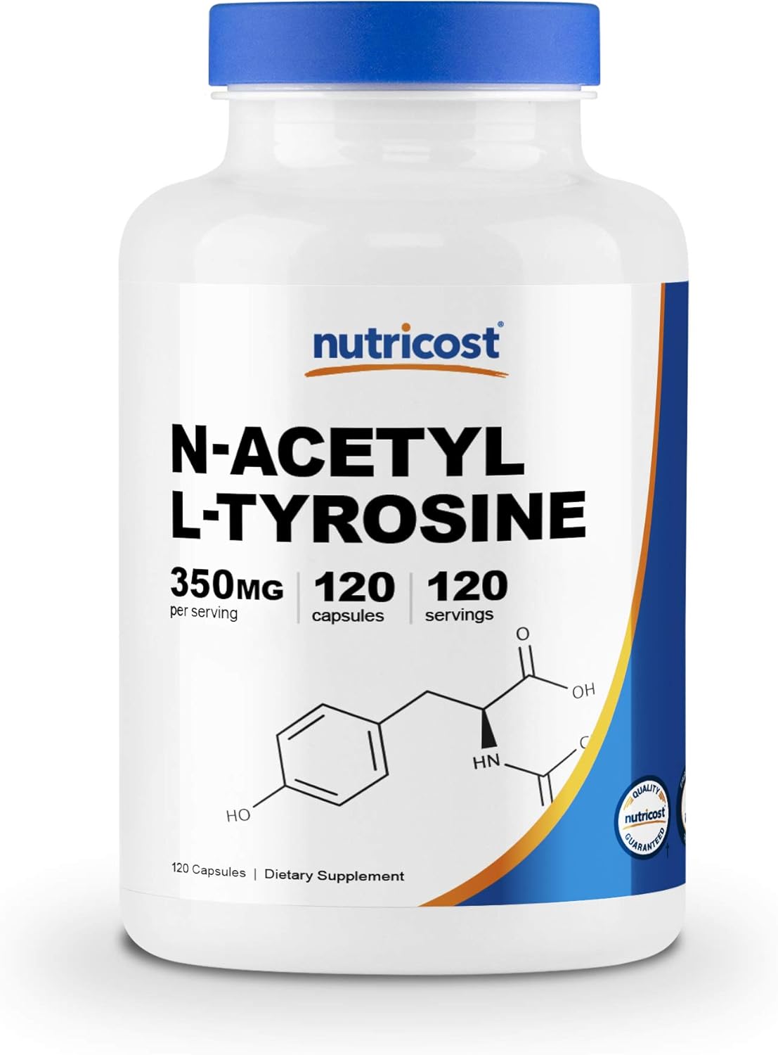 Nutricost N-Acetyl L-Tyrosine (NALT) 350mg, 120 Capsules - Gluten Free, Non-GMO: Health & Personal Care