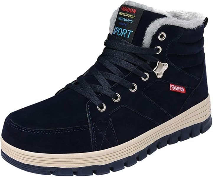 Amazon Mumeom スノーブーツ 裏起毛 スノーシューズ メンズ 雪靴 綿