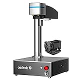 OMTech 60W MOPA Fiber Laser Engraver with Rotary