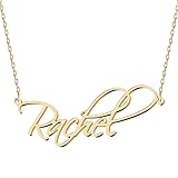 UMAGICBOX Personalized Rachel Name Necklace 18K