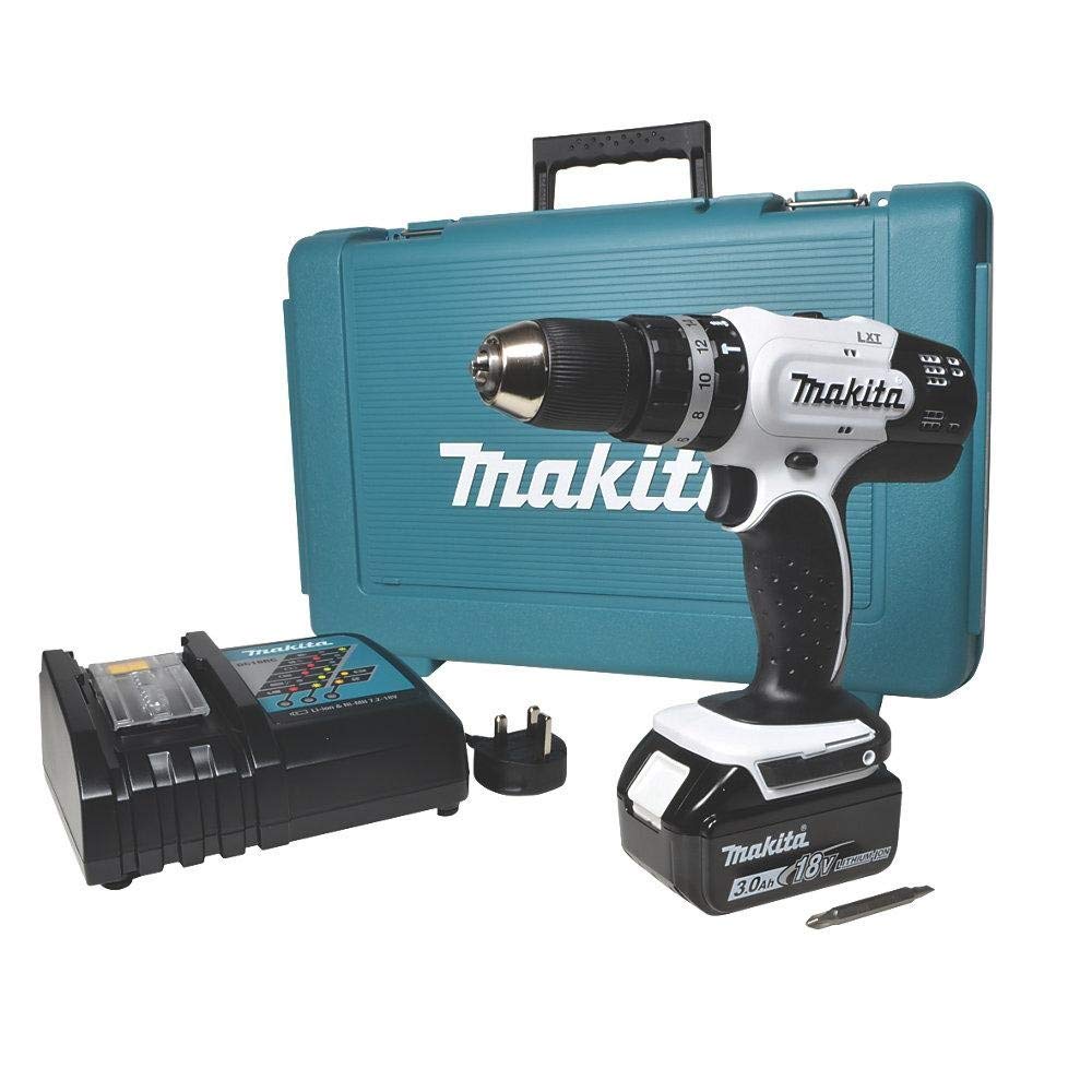 Makita DHP453RFW 18V 3.0Ah Li-Ion Cordless LXT Combi Drill by Makita
