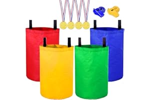 NIANTIME Potato Sack Race Bags, Colorful Durable Sack Race Bags Outdoor Lawn Games for Kids & Childrens, No Odors or Messy Fibers, Birthday Party and Outdoor Family Games Set…