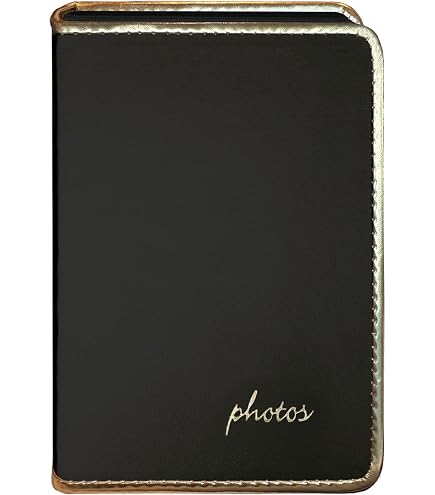 Pioneer Photo Albums Gold Piped Edge \"photos\" Embossed Sewn Mini...