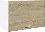 vidaXL Hanging Wall-Mounted Kitchen Cabinet Sonoma Oak 60x31x40 cm