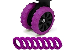 Nottnnut Luggage wheel covers suitcase wheels protectors for dual-wheeled luggage suitcase with a diameter of 2-2.4inches /5-6cm, Purple
