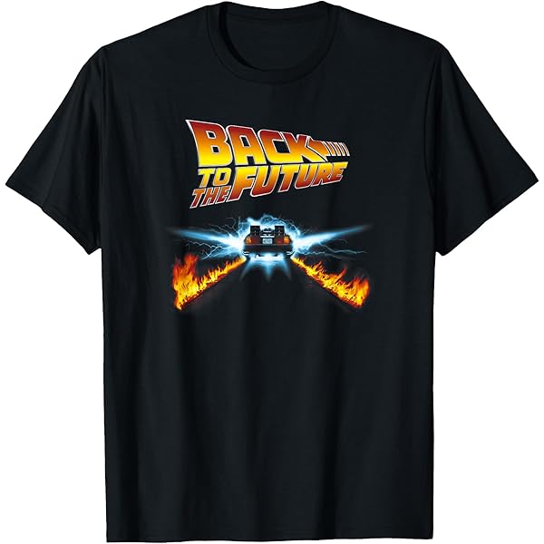 Amazon.com: Back to the Future logo T-Shirt : Clothing, Shoes