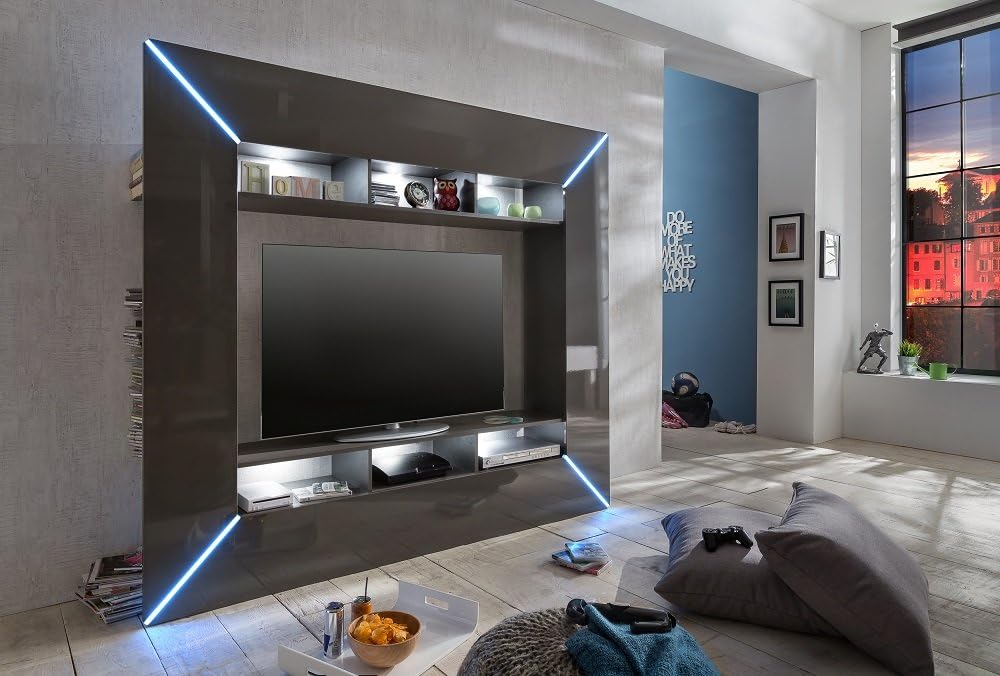 elbectrade Porta tv moderno Boston,mobile soggiorno di design,parete