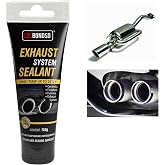 LOCBONDSO High Temp Exhaust Repair Kit &amp; Muffler Sealant (5.3 oz) | Non-Slumping Exhaust Putty, Exhaust Leak Repair for Muffler, Tailpipe and Catalytic Converter