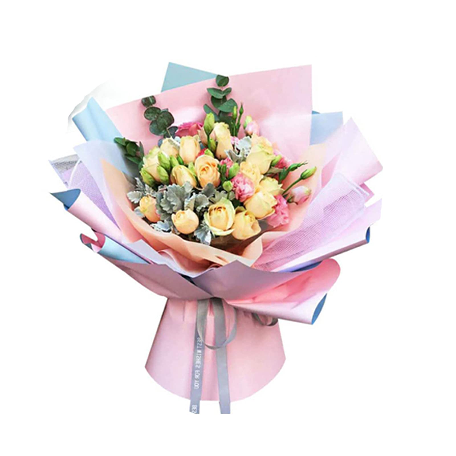 20 Sheets Double Sided Florist Wrapping Paper Waterproof Bouquet Packaging Sheets Fresh Flower Wrap Paper Handmade Crafts Gift Packing Supplies for Wedding Anniversary Birthday 23''x23'' Gift Decor