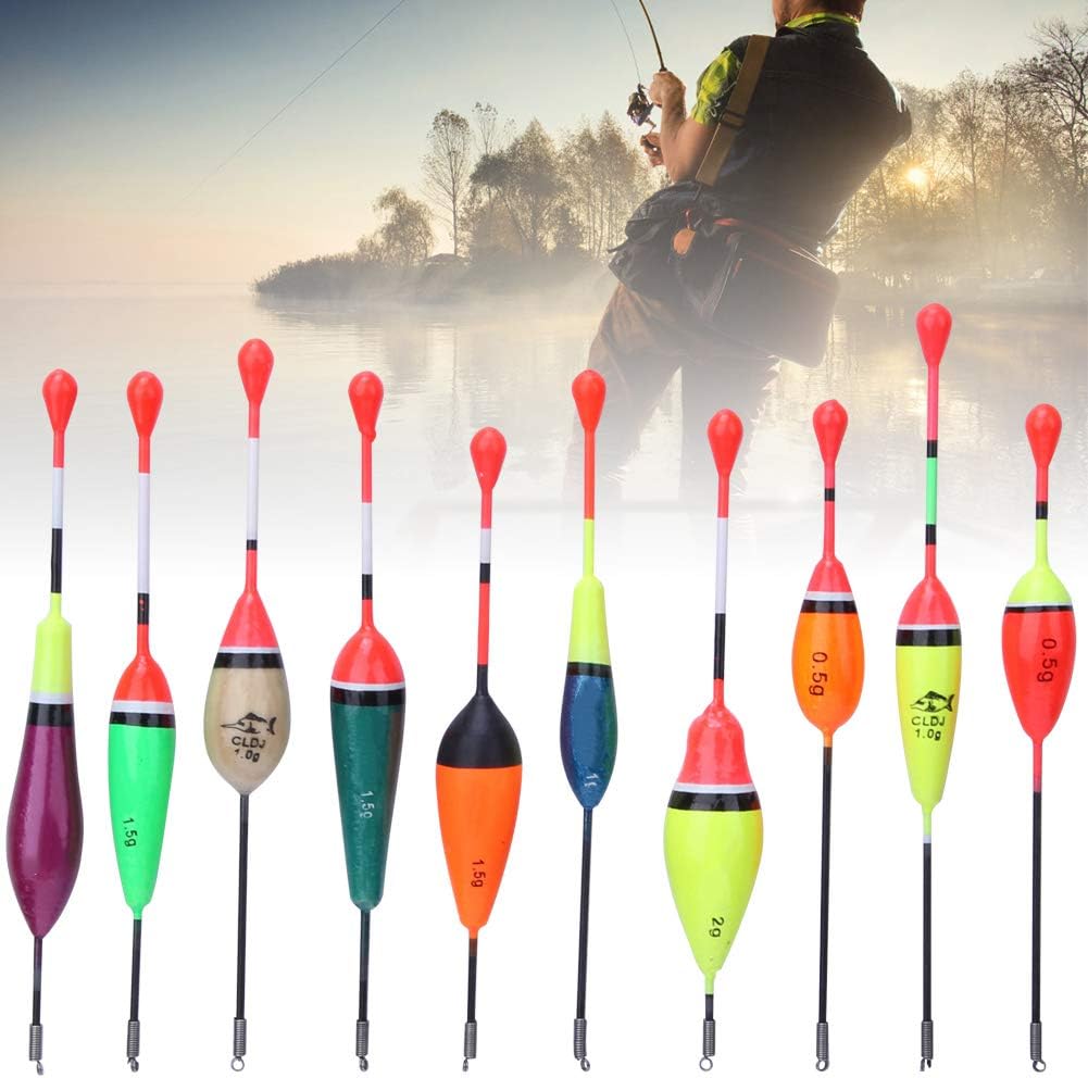 Set Di 5 Galleggianti Da Pesca, Realizzati In Legno Di Balsa Per - Foto 2