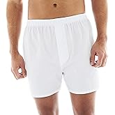 Stafford 4 Pack Woven Cotton Boxers (Large, White)