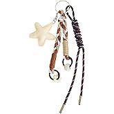 QTMY Cute Star Braided Keychain Bag Charms for Handbag Purse Backpack Accessories Bogg Bag,483