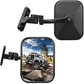 SHEJISI Wrangler Mirrors Doors Off Compatible with Wrangler JK TJ & Unlimited 1997-2018,Wrangler Side Mirrors Fold and Reset When Encountering Obstacles, HD Anti-shake and Anti-dazzle