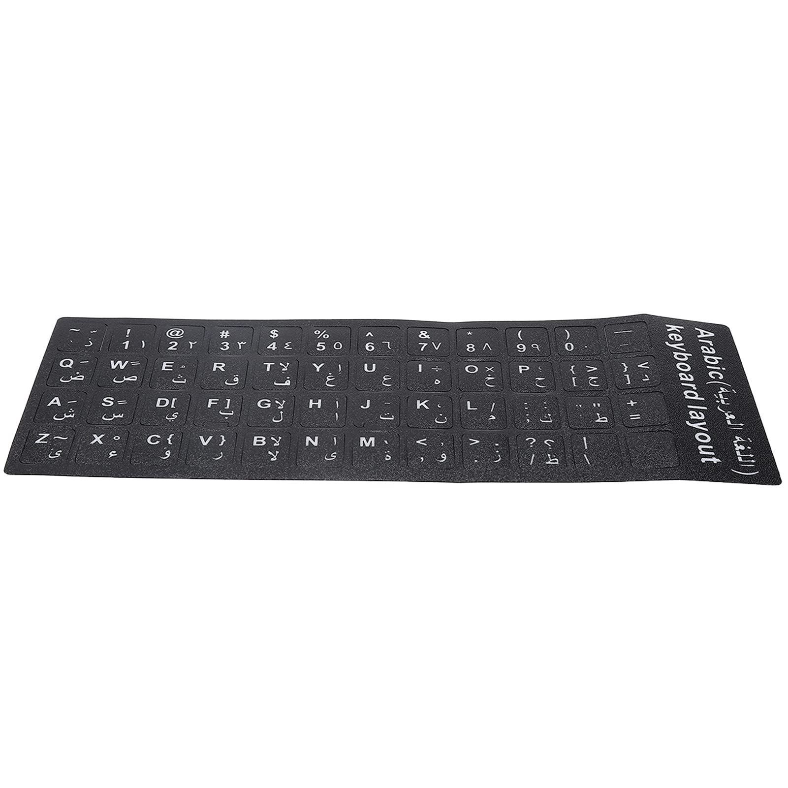 Fdit Arabic Keyboard Stickers, Waterproof Accessories for 10-17inch Laptop Notebook Desktop Computer