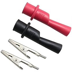 LRONG 8PCS Multimeter Alligator Clips Set, Test