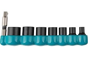 Makita E-01703 Impact XPS™ 8 Pc. 1/4" Drive 6-Point SAE Impact Socket Set w/Standard Socket Adapter