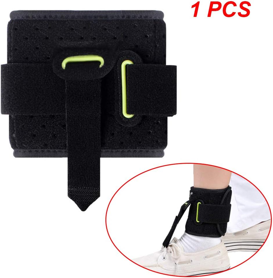 Amazon Co Jp フットドロップ装具 けいれん予防 足首捻挫 調節可能なフットアップ足首ブレース 歩行能力の向上 1pcs ホーム キッチン