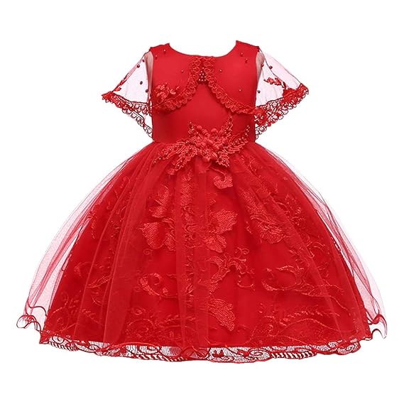 red colour party frocks