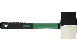Allied 31321 32 oz Black/White Tip Rubber Mallet with Fiberglass Handle