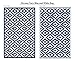 Green Decore Reversible Nirvana Outdoor Rug, Waterproof, Fade Resistant, Modern Large Floor Mats for Patios,Decks, Garden and Outdoors, Beach, Camping, Picnic - (Navy Blue/White, 8 X 10 ft)