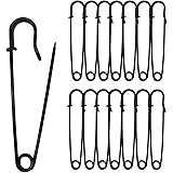 Urmspst Safety Pins (Upgraded), 3" Large Safety Pins Pack of 30 for Clothes Leather Canvas Blankets Crafts Skirts Kilts, Extr