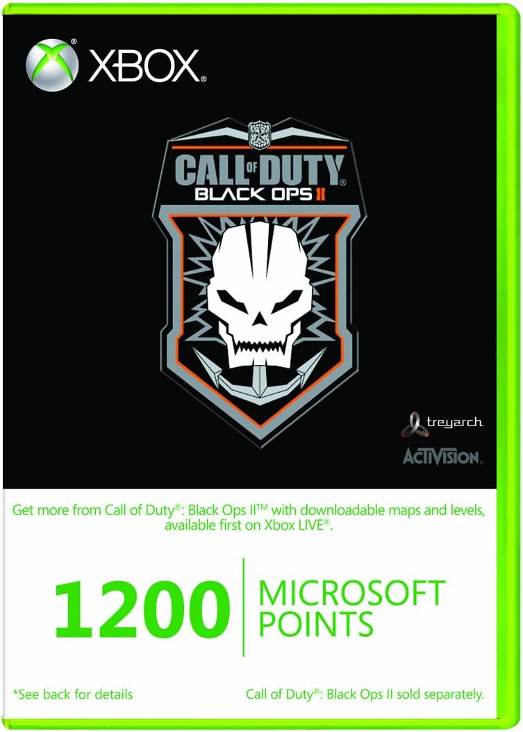 Xbox Live 1200 Microsoft Points - Call of Duty: Black Ops II Branded (Xbox 360)