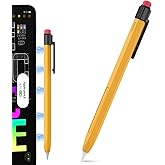 TRONWIN iPencil Case Sleeve Silicone Protective Cover Perfect Grip Skin Classic Design with Sturdy Clip Compatible with Apple Pencil 2nd Generation (Classic)
