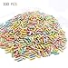 Swovo Message in A Bottle Lovely Cute Clear Pill Message Bottles 100Pcs Love Friendship Gifts Wishing Gift with Paper Roll Party Gifts