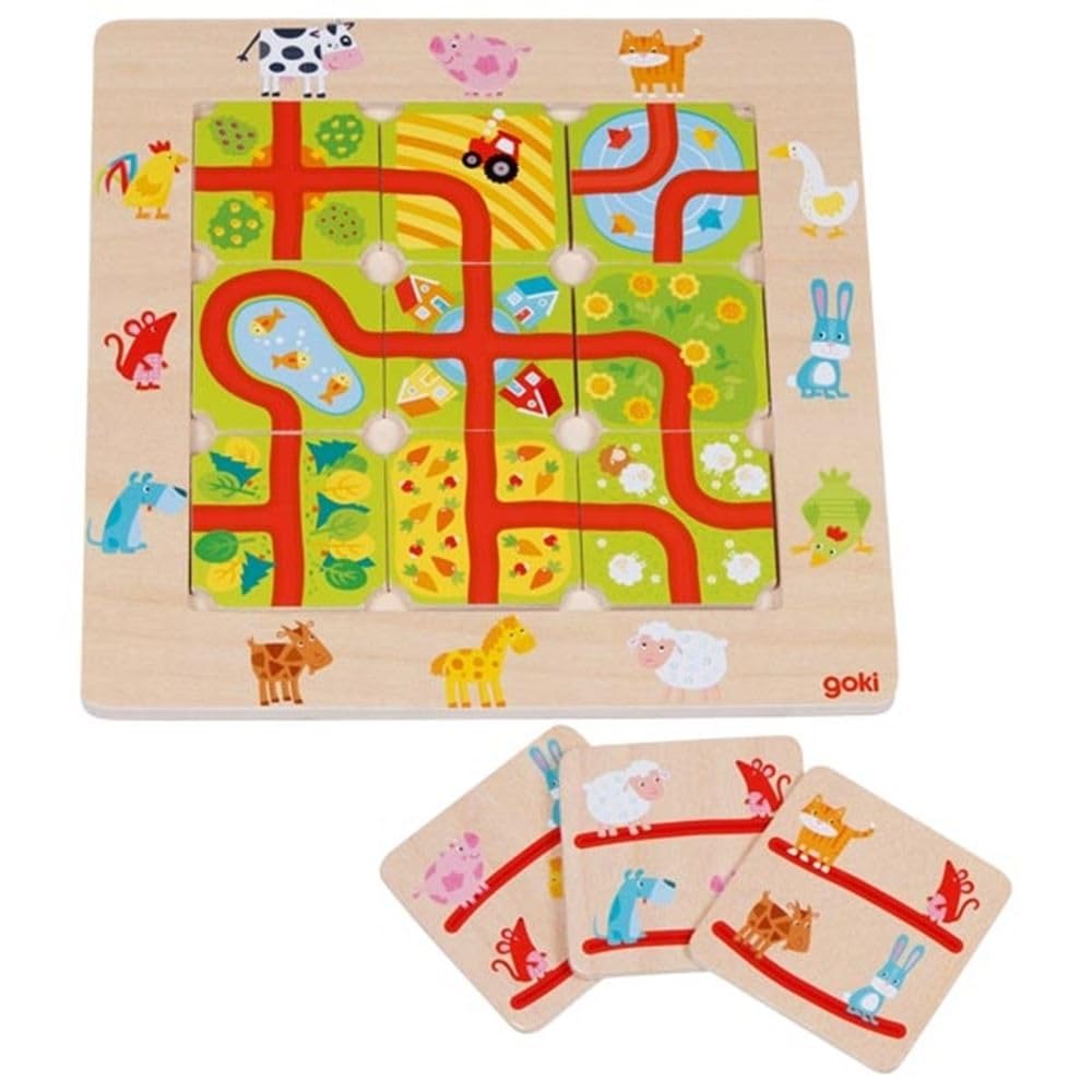 Goki - Find the path, in the field of shapes and colours, multi-colour (56333)