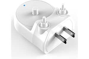 MEAEJOTO Replacement Charger Base for Philips Sonicare Electric Toothbrush Charger Base for HX6100/HX4100/HX3000/HX6000/HX8000/HX9000 Series US Plug Direct Wall Charger Hygienic White