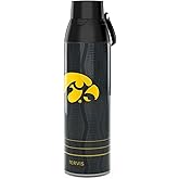 Tervis Venture Water Bottle Iowa Hawkeyes - Full Speed Triple Insulated Tumbler Travel Cup Keeps Drinks Cold & Hot, 26oz, Stainless Steel