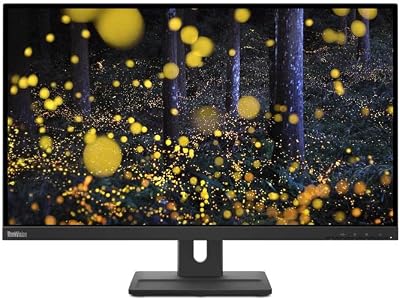Lenovo ThinkVision E27q-20 27" QHD IPS Monitor 2560x1440 6ms Speakers HDMI