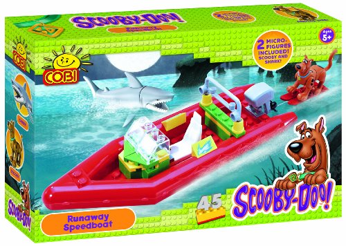 SCOOBY DOO /23080/ SPEEDBOAT PLAYSET 45 building bricks by COBI