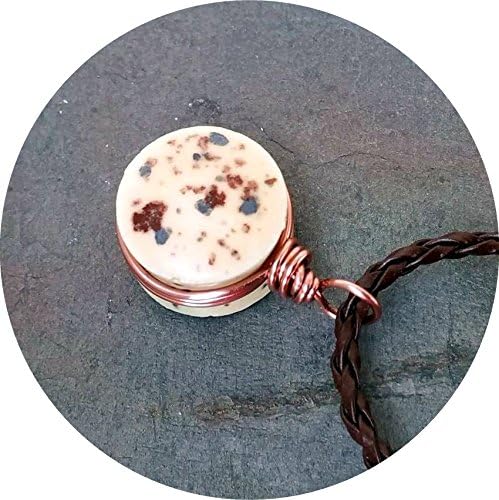 Tortilla Shell Glass Essential Oil Diffuser Aromatherapy Pendant Necklace 18" - 20 inches