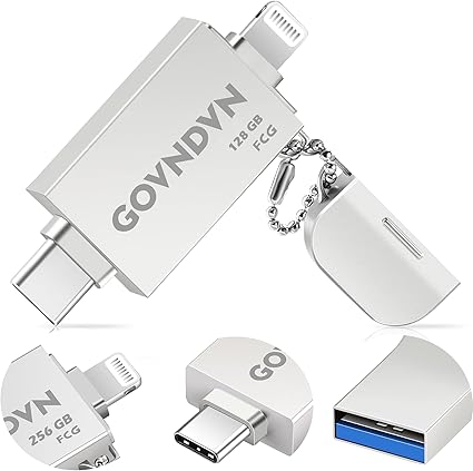 Amazon Apple Mfi 認証 Iphone Usb メモリ128gb Iphone Usbフラッシュドライブ Ios 13 14 対応 3 In 1 Lightning Usb 3 0 Type C コネクタipad Usbメモリー Type C バックアップドライブ 容量不足解消 高速データ転送 パスワード保護 外付フラッシュメモリ Iphone