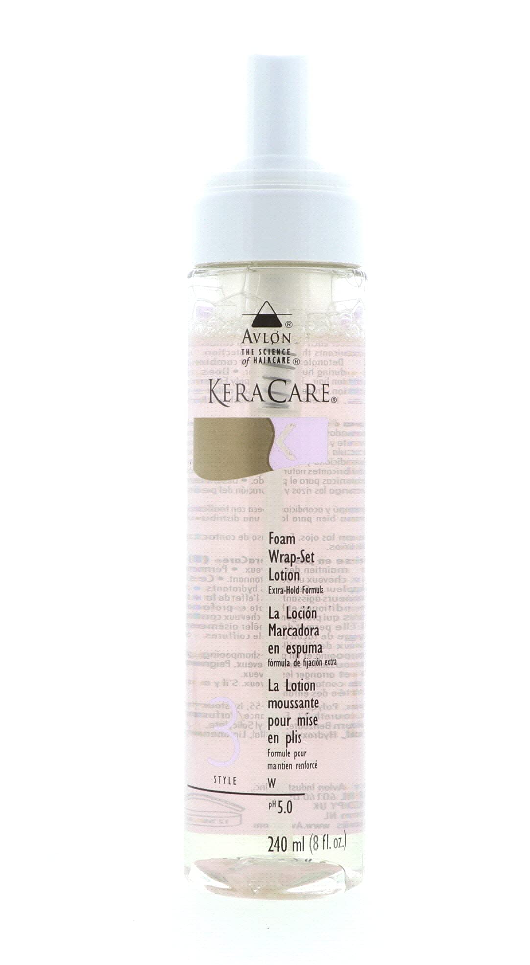 Avlon Kera Care Foam Wrap-Set Lotion Extra Hold 8Oz Each
