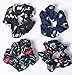 12 Pack Chiffon Hair Scrunchies Flower Scrunchy Hair Bobbles Floral Hair Ties Ponytail Holder for Women Girls- 12 Assorted Colors