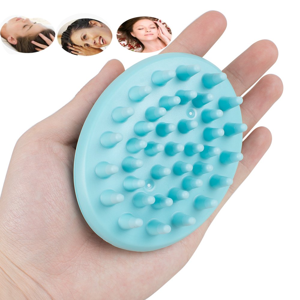 Risingmed Elektrische Kopfmassagegerät Haarpflege Shampoo Massage Kammbürste