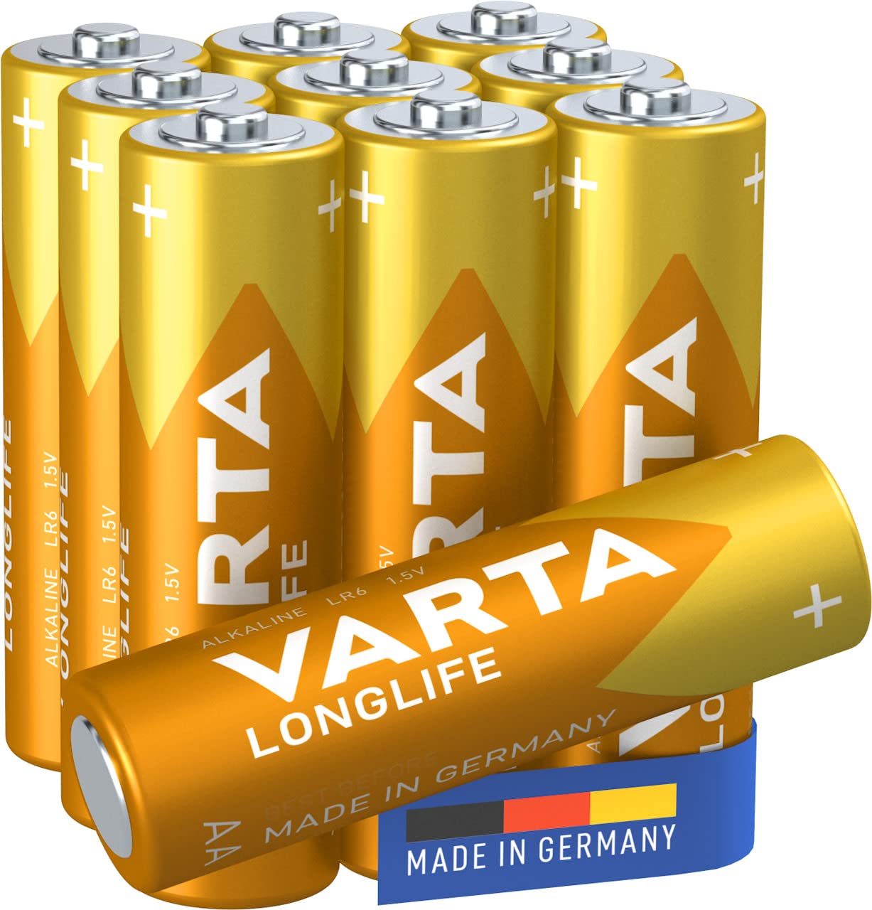 Varta AA Alkaline Battery Pack of 10 - Longlife