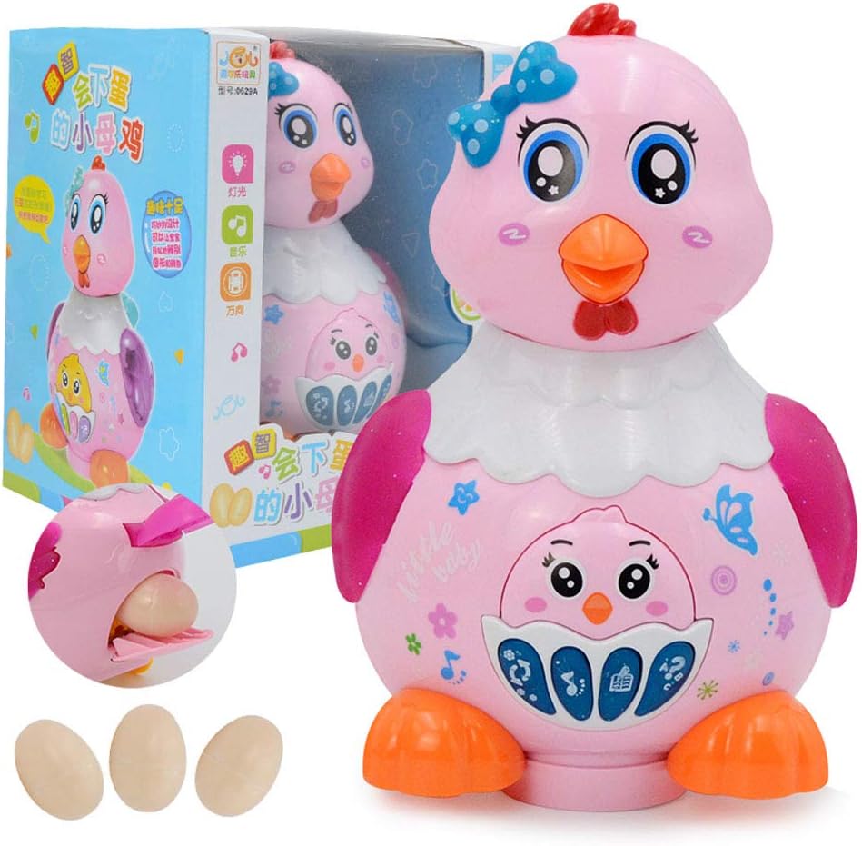 egg laying chicken toy