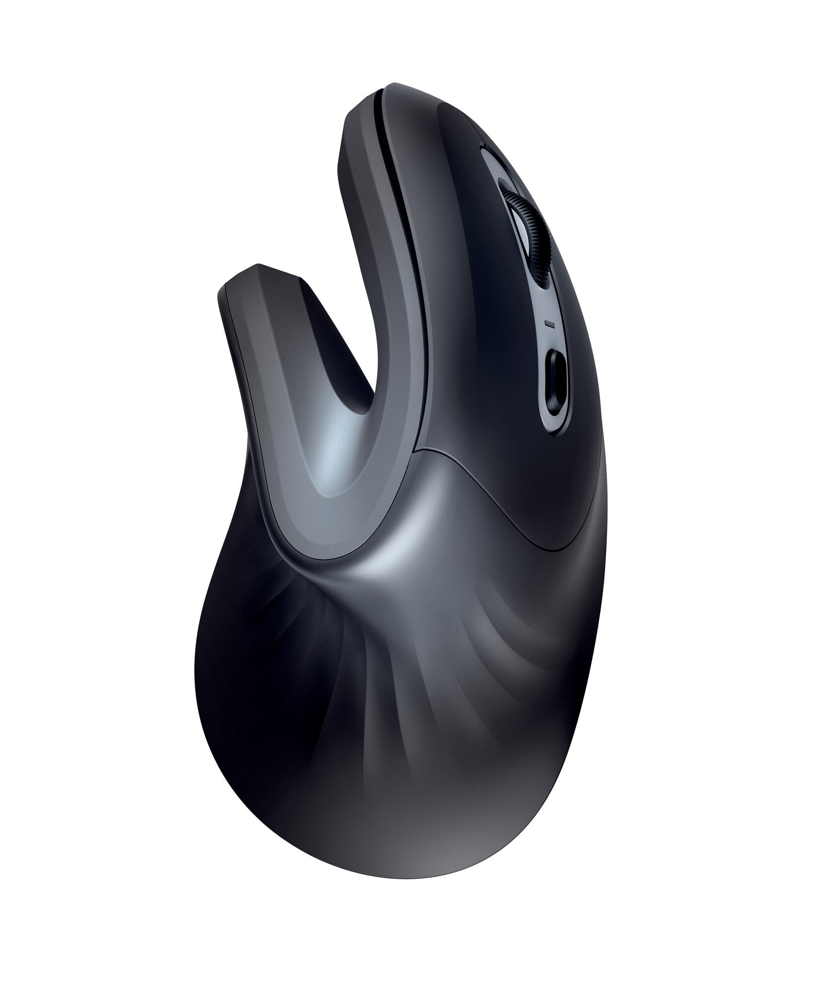 Trust Verro Vertical Mouse, Wireless Ergonomic Mouse with 60° Angle, 600-1600 DPI, 6 Buttons, for Right Hand Users, RF 2.4GHz, Computer Mouse for Laptop, PC, Mac - Black
