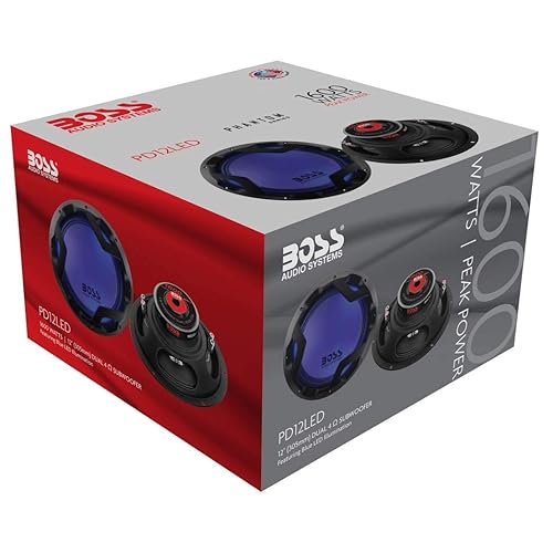 Boss Audio 12 Inch DVC 1600W Subwoofer w/ LED Illumination (2 Pack