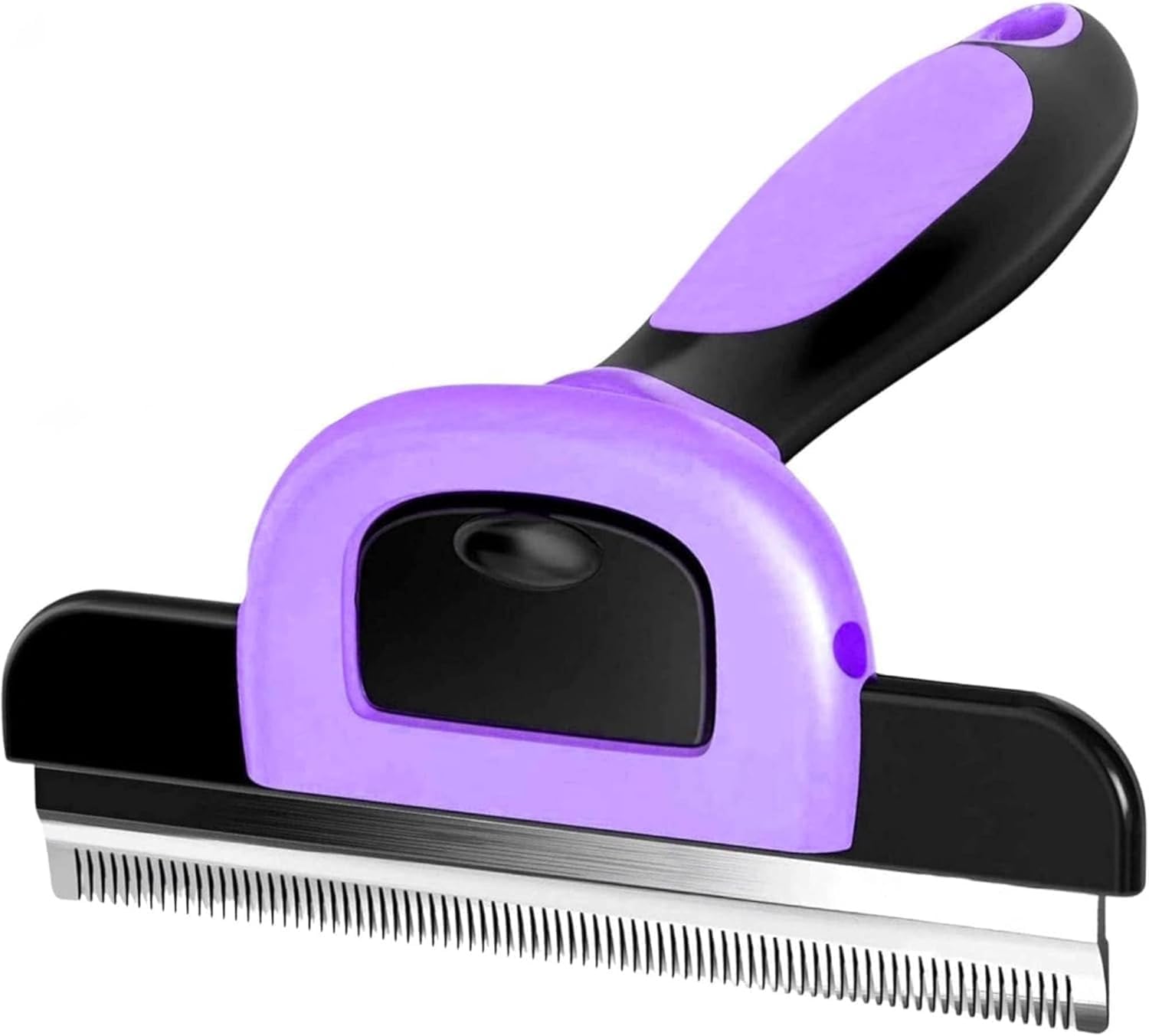 FurGroom Deshedding Tool for Dogs and Cats-Reduces Shedding by Up to 95% in Less Than 10 Minutes—best Choice for Grooming and Deshedding Your Lovely Pets. Dog Cat Horse Rabbit Brush (PURPLE, L)